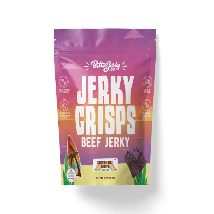 Hawaiian Style Korean BBQ Crispy Beef Jerky