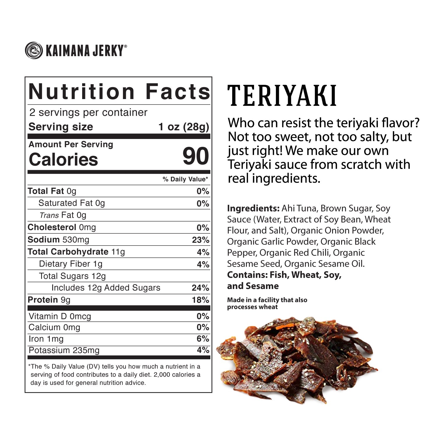 Teriyaki Ahi Tuna Jerky (4 Pack)