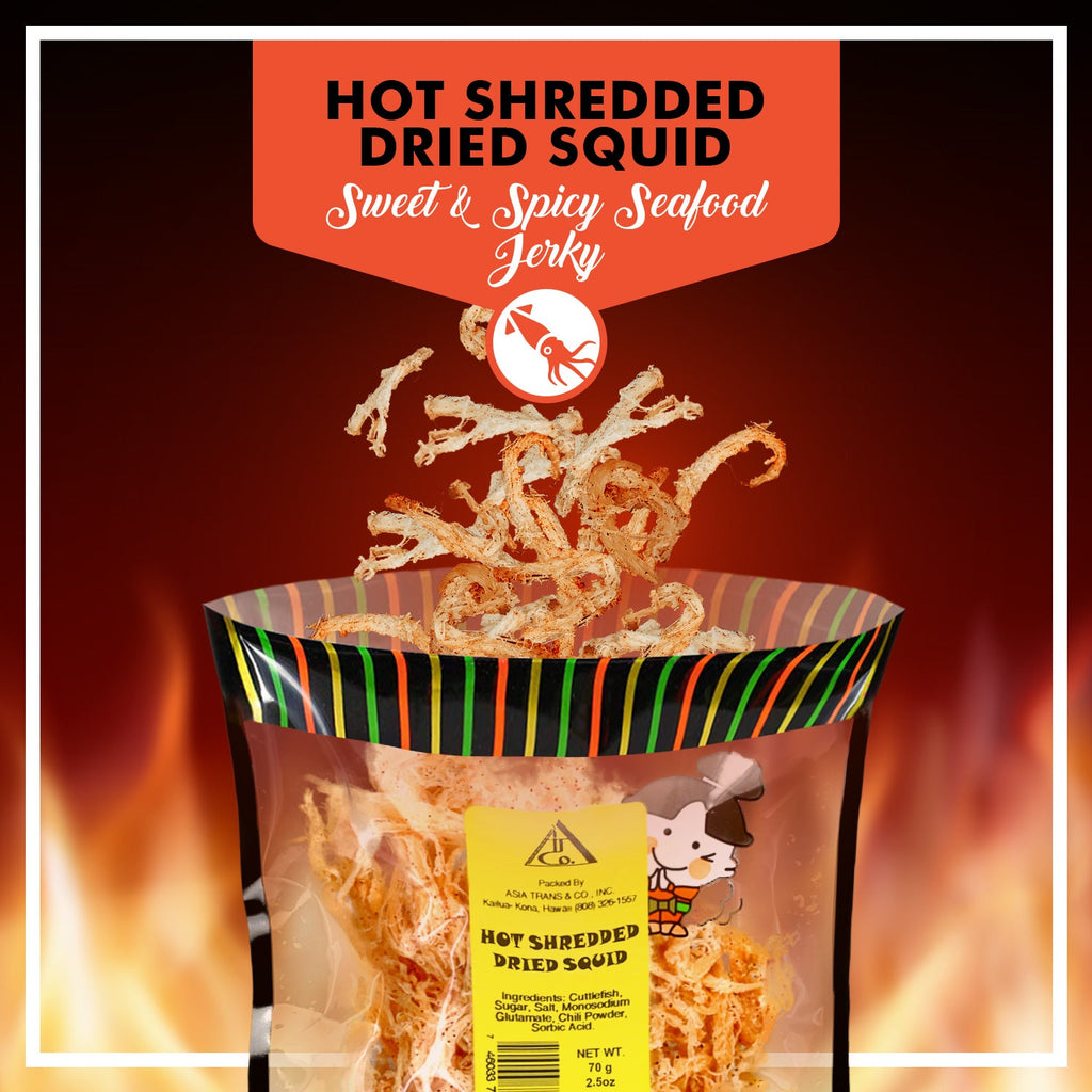 Spicy Hot Dried Shredded Cuttlefish Ika (Squid)