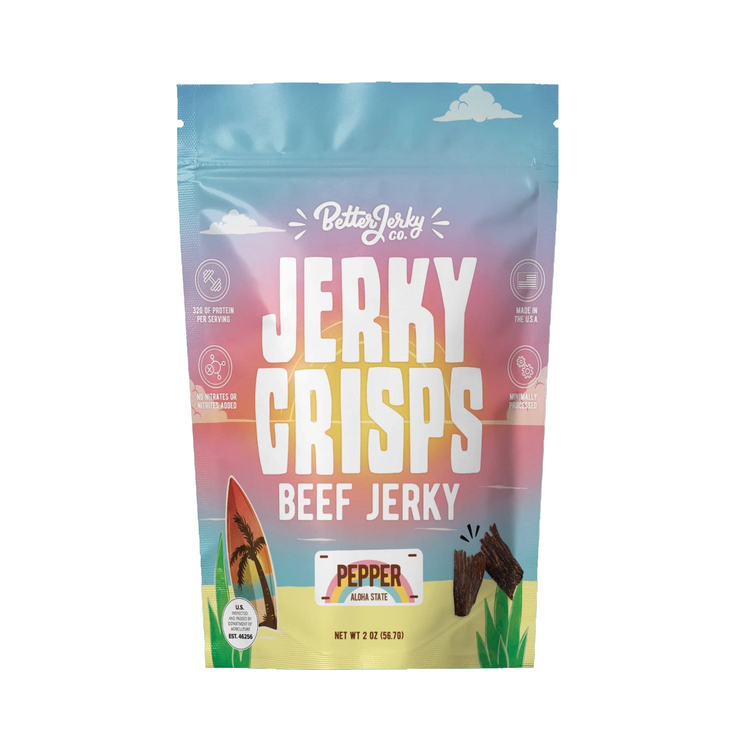 Hawaiian Style Pepper Crispy Beef Jerky