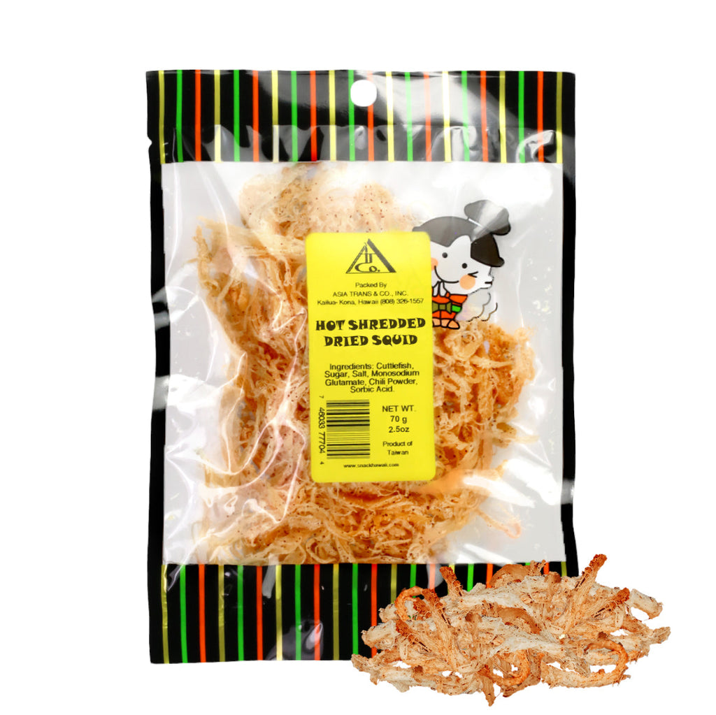 Spicy Hot Dried Shredded Cuttlefish Ika (Squid)