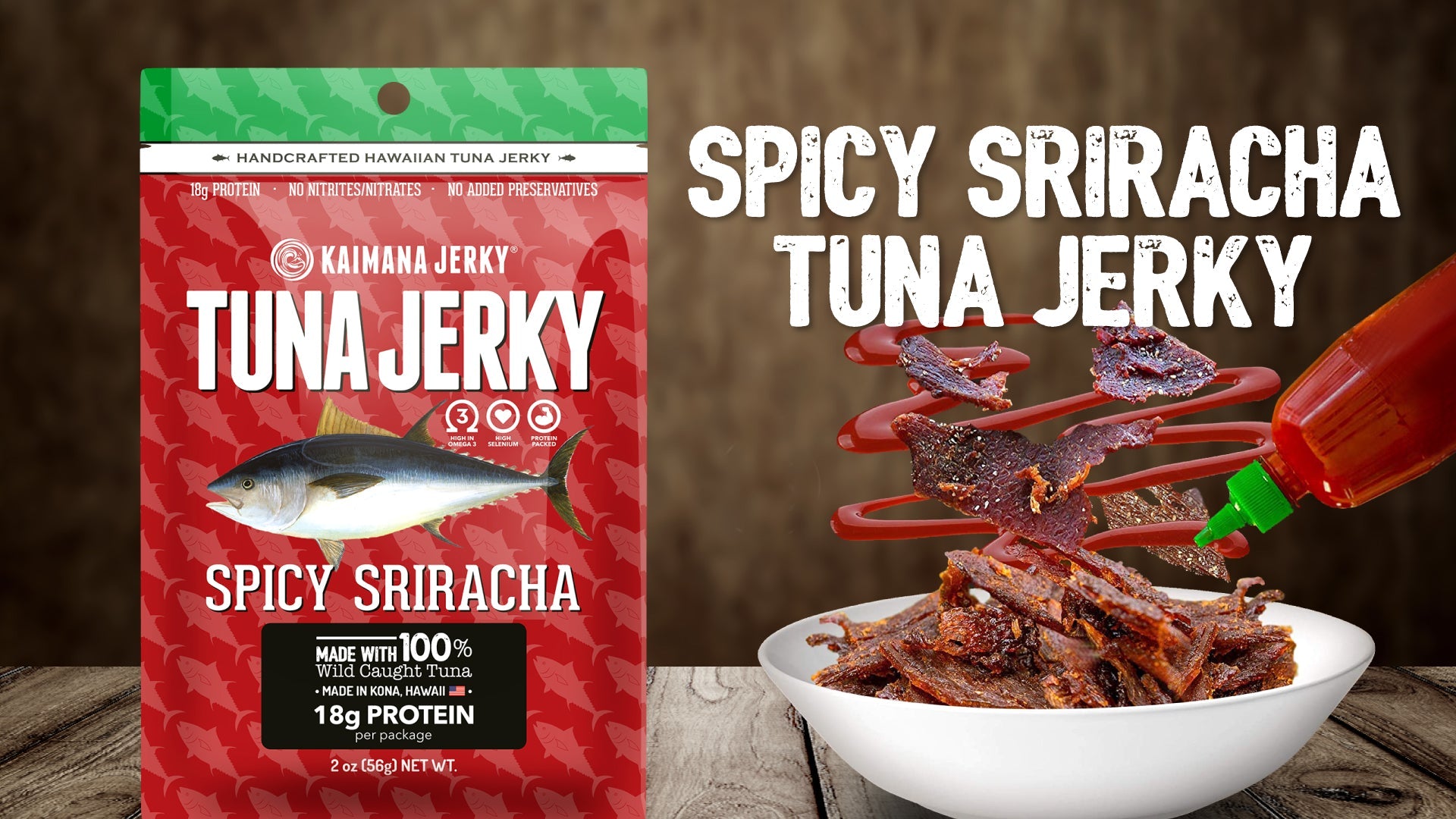 Sriracha Ahi Tuna Jerky (4 Pack)